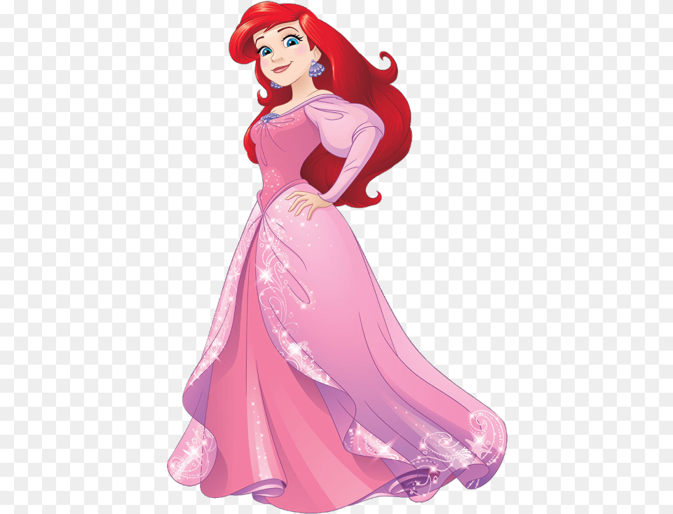 Disney Princess Images Ariel Redesign Pink Hd Wallpaper Ariel Disney, Clothing, Gown, Dress, Formal Wear Free Transparent Png