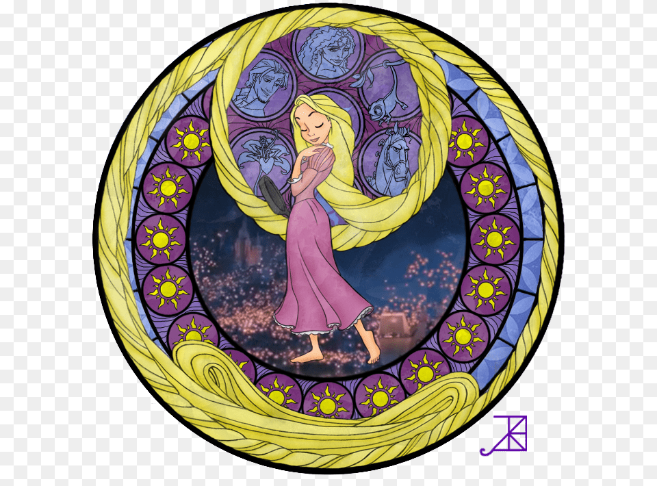 Disney Princess Images Rapunzel Stained Glass Hd Wallpaper Princess Jasmine Disney Stained Glass, Art, Adult, Female, Person Png