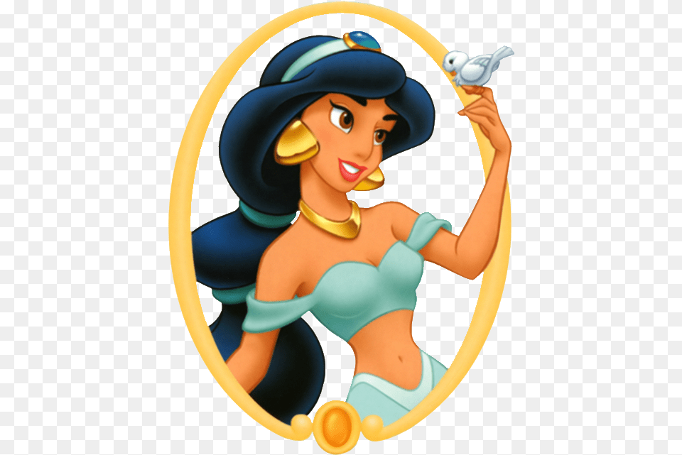 Disney Princess Jasmine Hd Background Princess Jasmine With Bird, Adult, Female, Person, Woman Png
