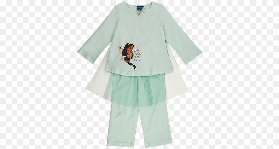 Disney Princess Jasmine Magical Night Wear Set Pajamas, Clothing, Long Sleeve, Sleeve, Blouse Free Transparent Png