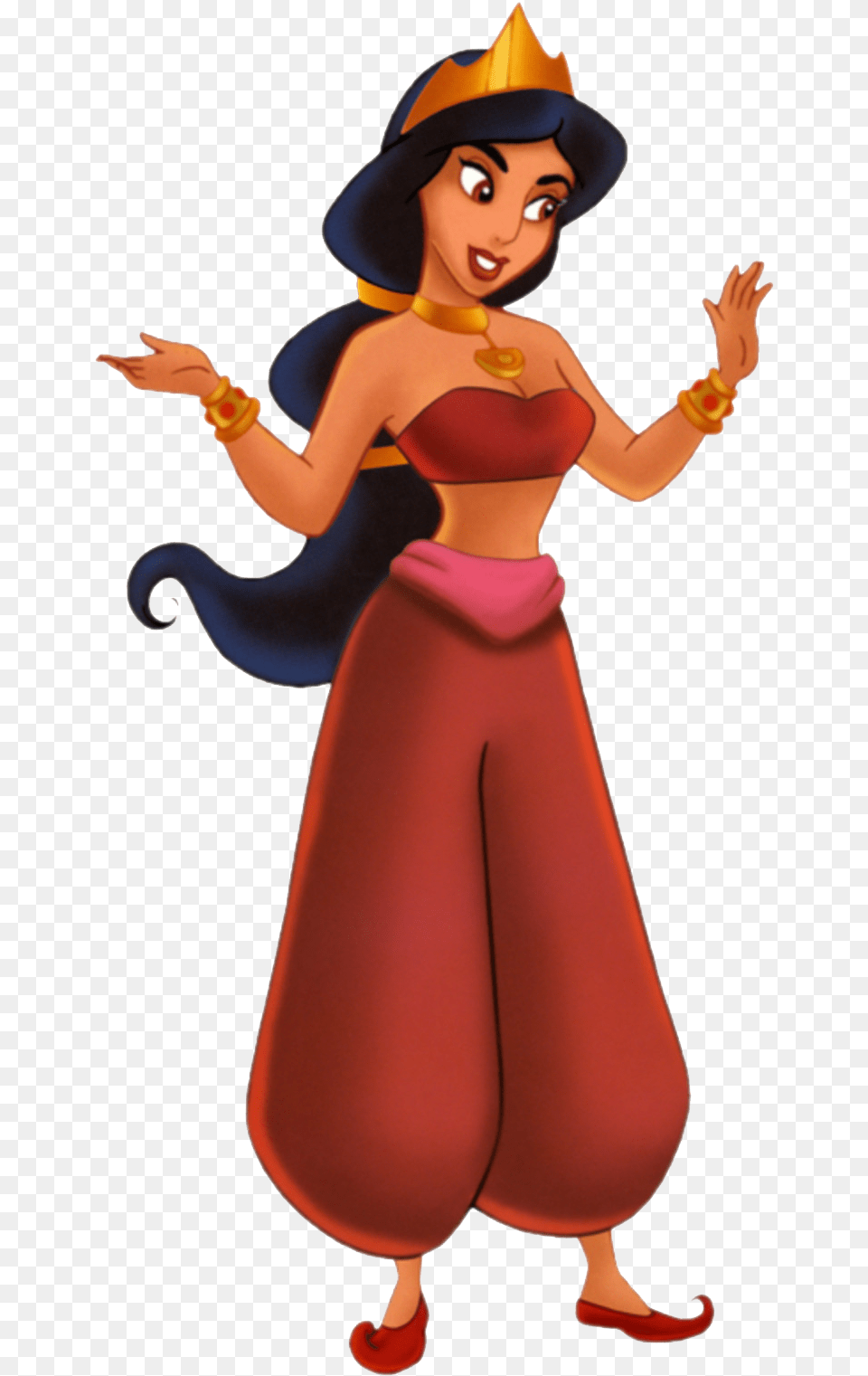 Disney Princess Jasmine Red Download Disney Princesses Cartoon Characters, Clothing, Costume, Person, Baby Free Transparent Png