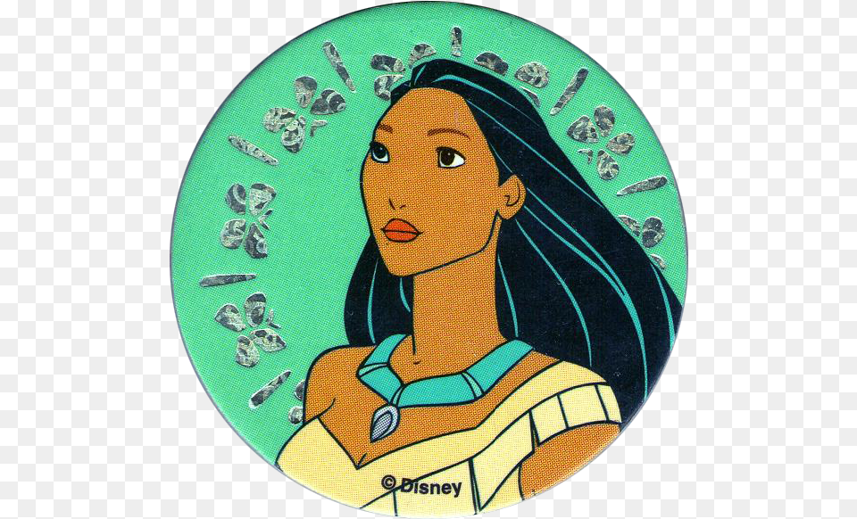 Disney Princess Pochantos Logo In Circle, Badge, Symbol, Baby, Person Png Image