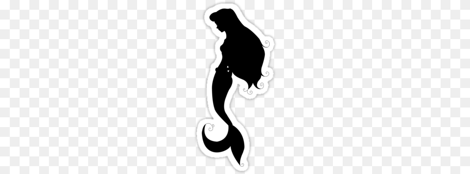 Disney Princess Silhouette Ariel Princess Ariel Silhouette Ariel, Stencil, Adult, Female, Person Free Png