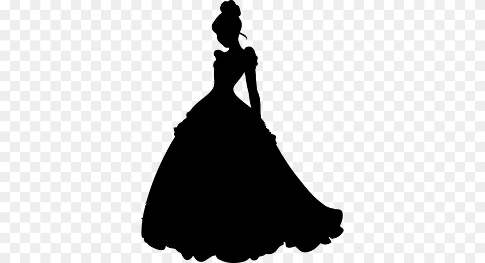 Disney Princess Silhouette Cinderella The Best Cinderella, Gray Free Png