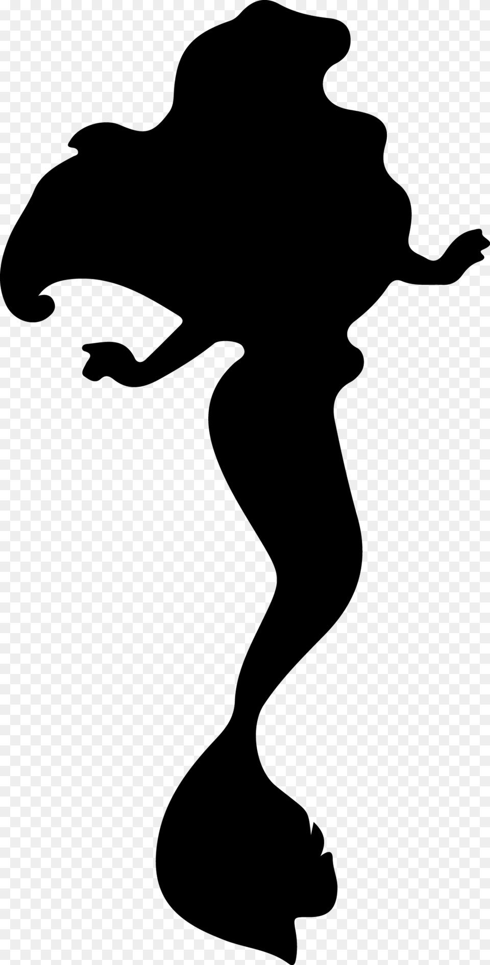 Disney Princess Silhouettes Black And White, Gray Free Png