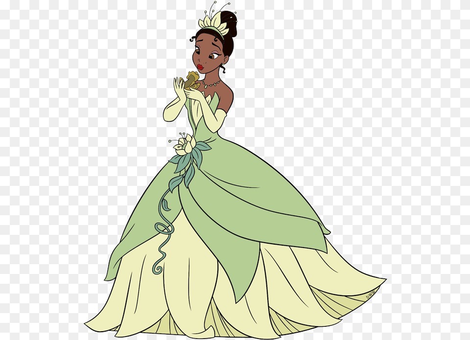 Disney Princess Tiana, Clothing, Dress, Adult, Wedding Free Png