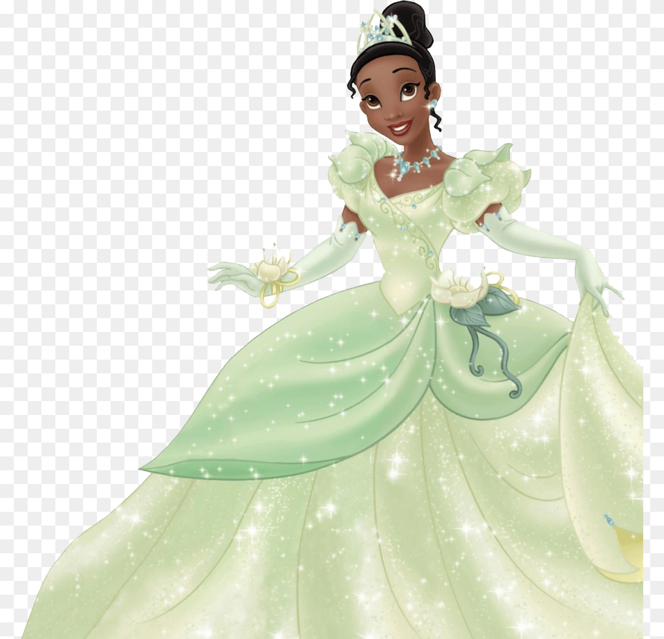 Disney Princess Tiana Clipart Tiana Prince Naveen Disney Princesses Ball Gowns, Clothing, Dress, Adult, Wedding Free Png Download
