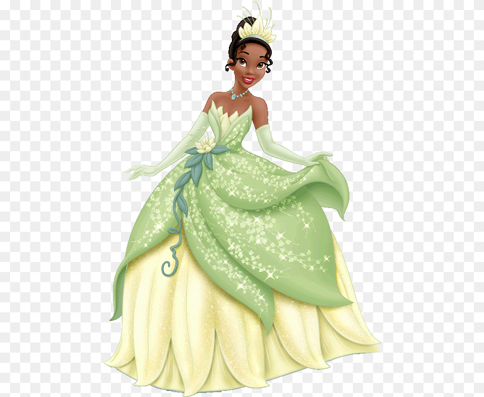 Disney Princess Tiana Disney, Clothing, Dress, Woman, Adult Free Transparent Png
