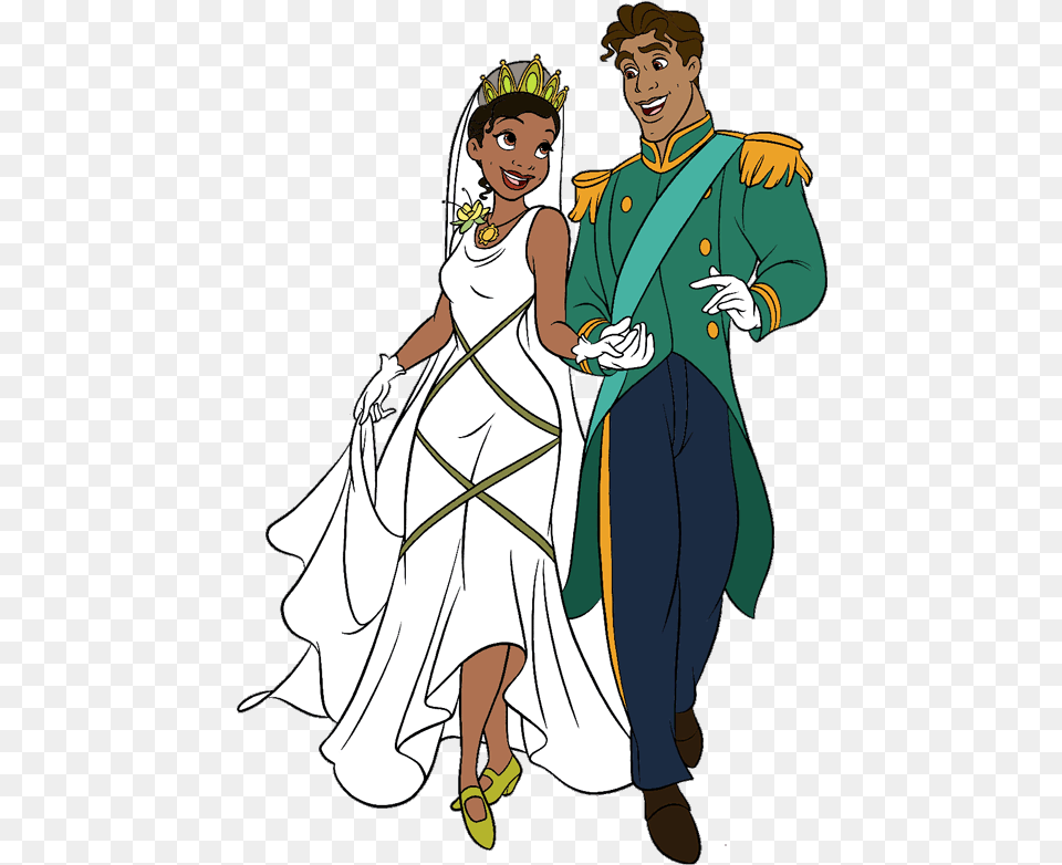 Disney Princess Tiana Prince Naveen, Adult, Publication, Person, Female Png