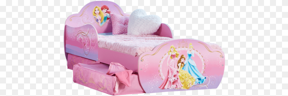 Disney Princess Toddler Bed With Storage By Hellohome Princess Bed Furniture, Wedding, Person, Adult Free Transparent Png