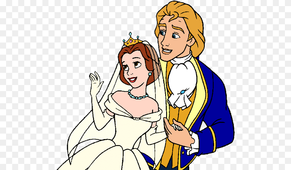 Disney Princess Wedding Clipart, Publication, Book, Comics, Adult Png Image