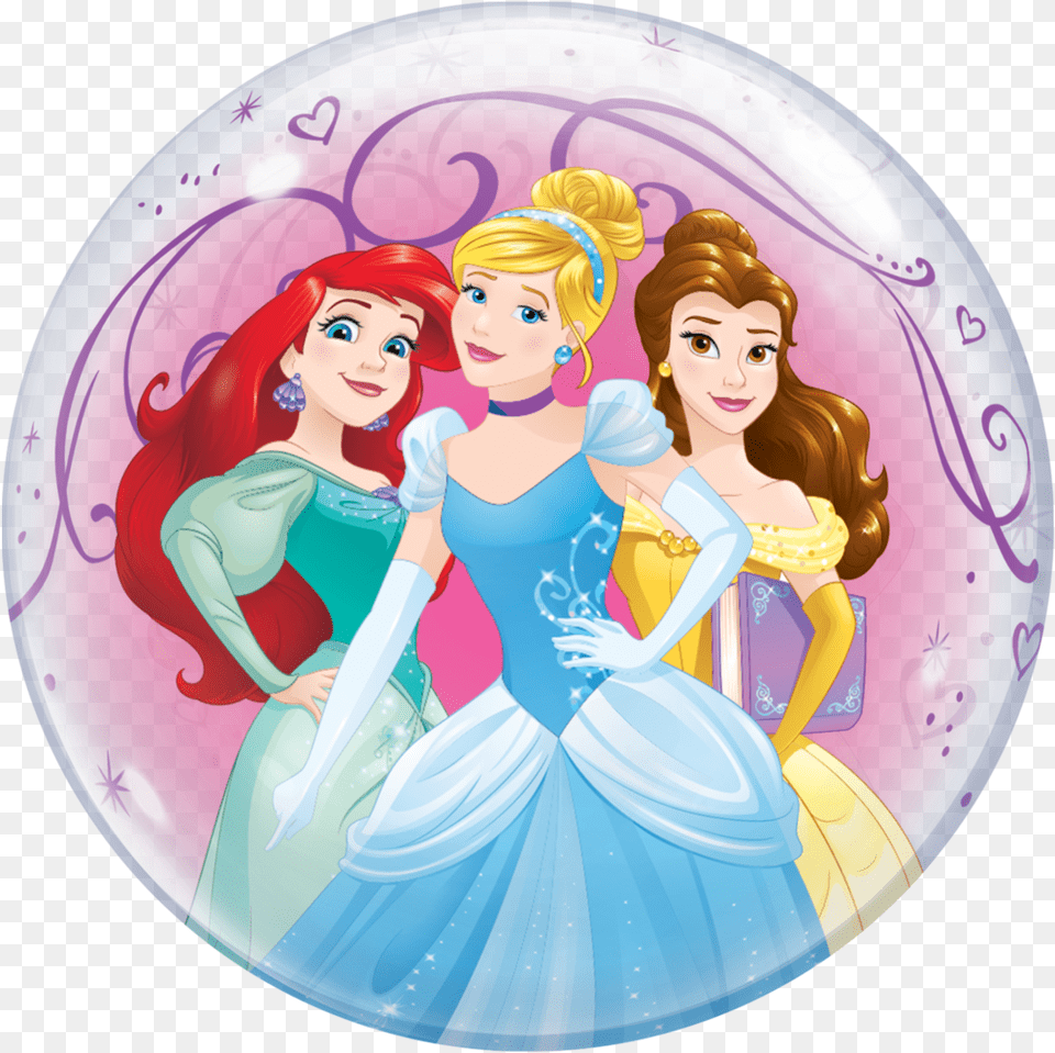 Disney Princesses Bubble Balloon Disney Princess Bubble Balloon, Adult, Person, Woman, Female Free Transparent Png