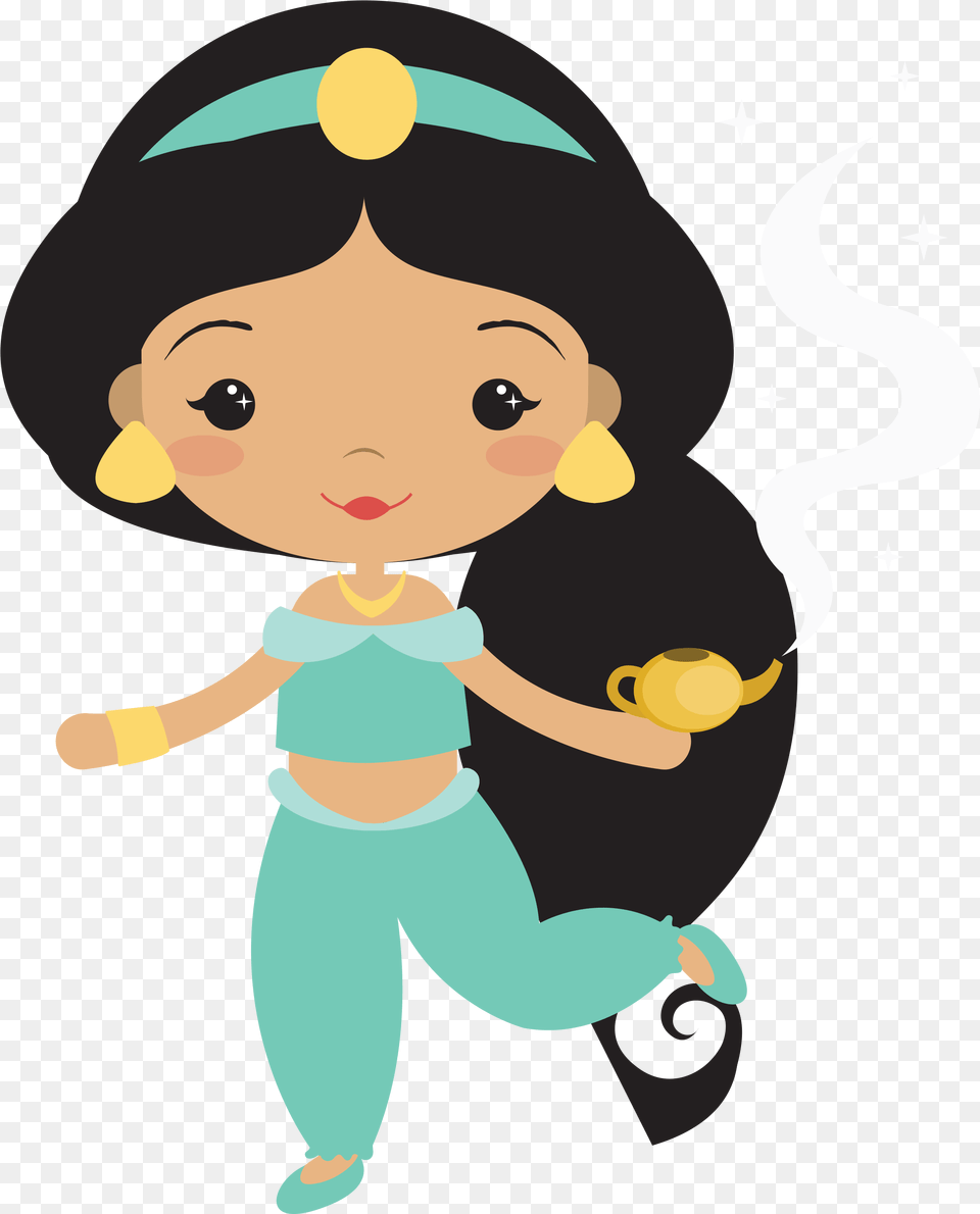 Disney Princesses Clipart 2 Disney Jasmine Clipart, Baby, Person, Face, Head Png