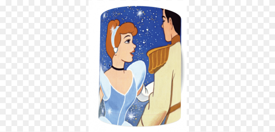 Disney Retro Poster Art Cinderella Ceramic Mug Afternoon Prince Charming Emoticon, Person, Face, Head, Painting Free Png Download