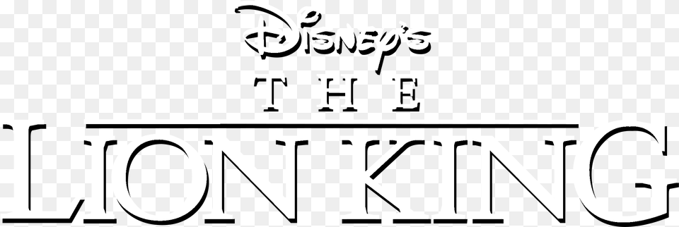 Disney S The Lion King Logo Black And White Lion King Logo Transparent, Text Free Png