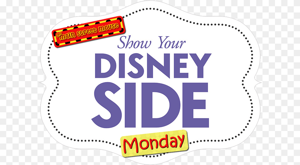 Disney Side Monday Logo Disney Side, Sticker, Text Png Image