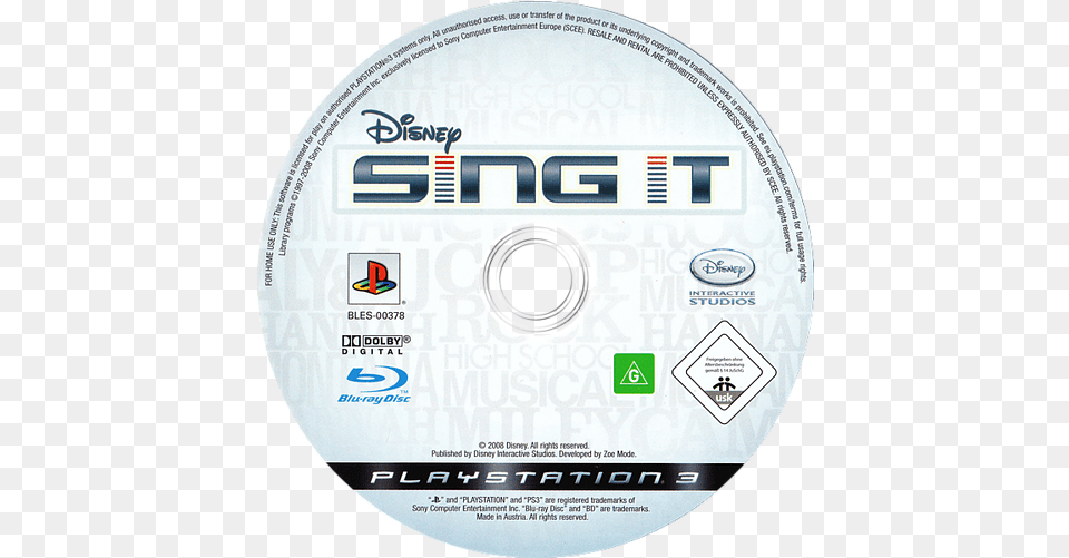 Disney Sing It Disney Sing It Disney High School Musical Ps3, Disk, Dvd Free Png
