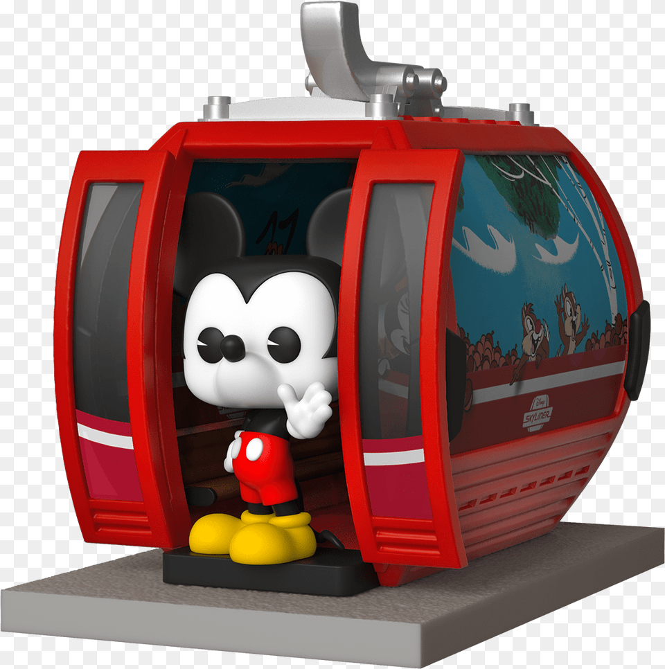 Disney Skyliner Funko Pop, Toy, Cable Car, Face, Head Png