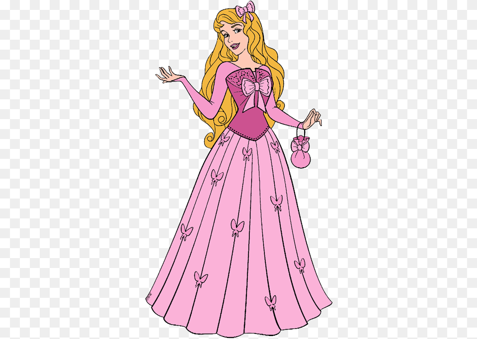 Disney Sleeping Beauty Butterfly Dress Aurora Clip Princess Aurora, Clothing, Gown, Formal Wear, Fashion Png