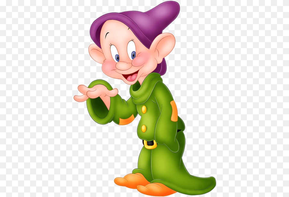 Disney Snow White And The Seven Dwarfs Dopey, Elf, Baby, Cartoon, Person Png