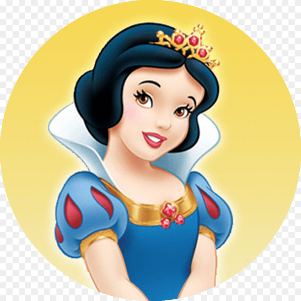 Disney Snow White Stickers Round Labels Bag Lollipop Disney Princess Snow White Face, Person, Clothing, Costume, Head Free Png Download