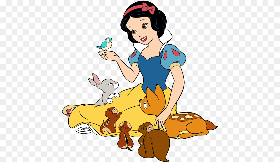 Disney Snow White With Animals, Adult, Person, Female, Woman Free Png