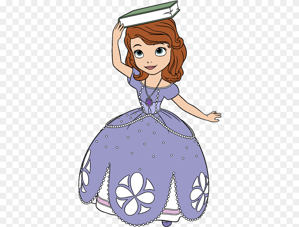 Disney Sofia The First Clip Art Sofia Clipart, Publication, Baby, Book, Person Free Png