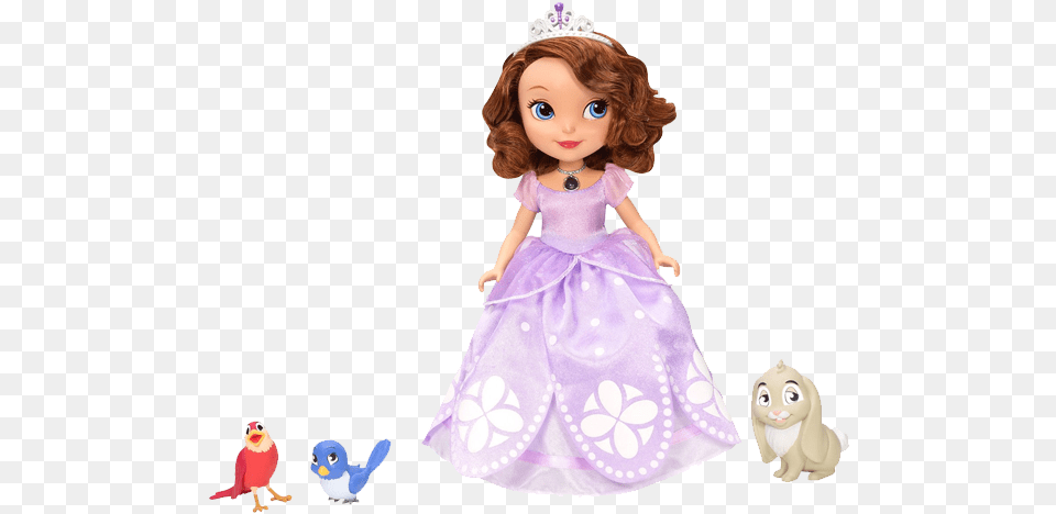 Disney Sofia The First Talking And Animal Friends Doll Sofia The First Toys, Toy, Bird, Face, Head Free Png