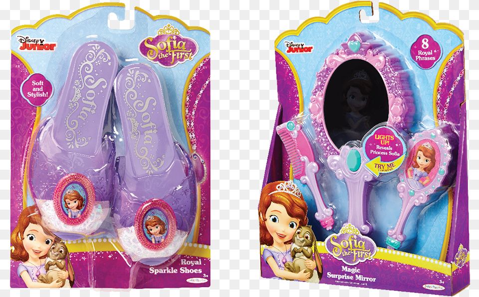 Disney Sofia The First Toy Packaging Sofia The First Mirror, Baby, Person, Doll, Face Png Image