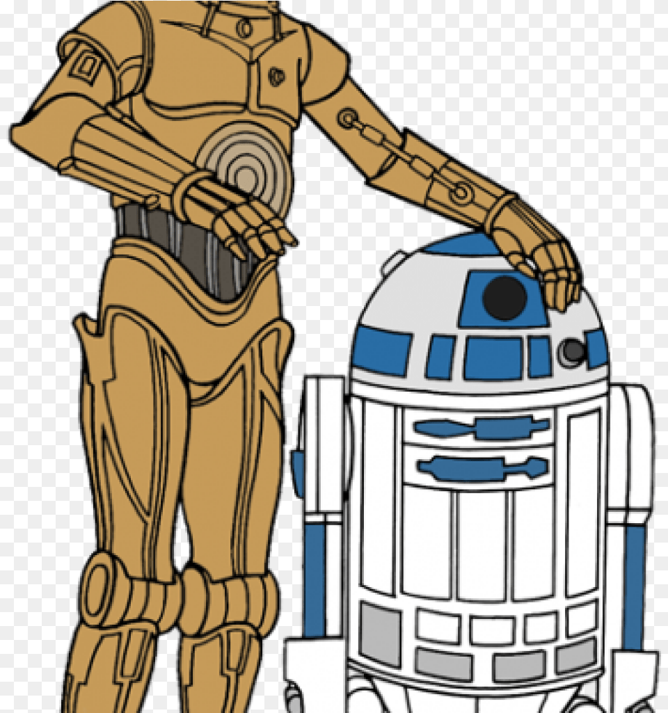 Disney Star Wars Jpg Banner Library Library R2d2 Clip Art, Robot, Adult, Male, Man Free Png Download