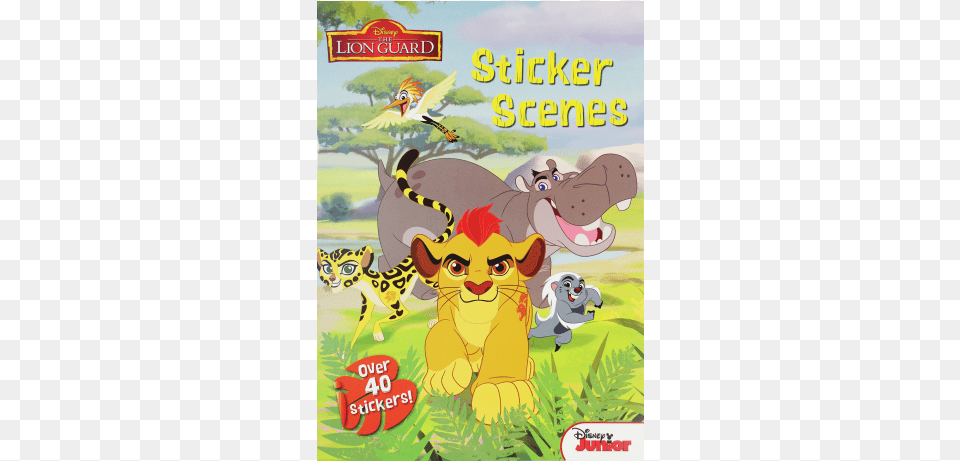 Disney The Lion Guard Sticker Scene Disney Junior The Lion Guard Sticker Scenes, Book, Comics, Publication, Animal Png