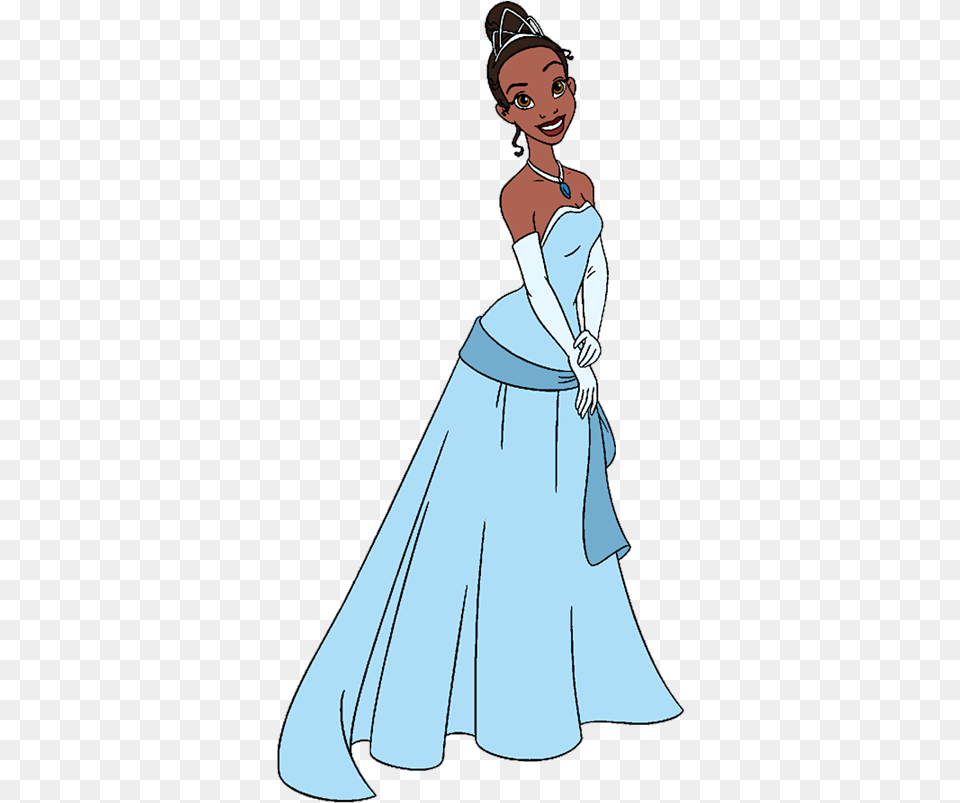 Disney The Princess And Frog Crown Princess And The Frog Tiana Blue, Clothing, Dress, Fashion, Gown Free Png