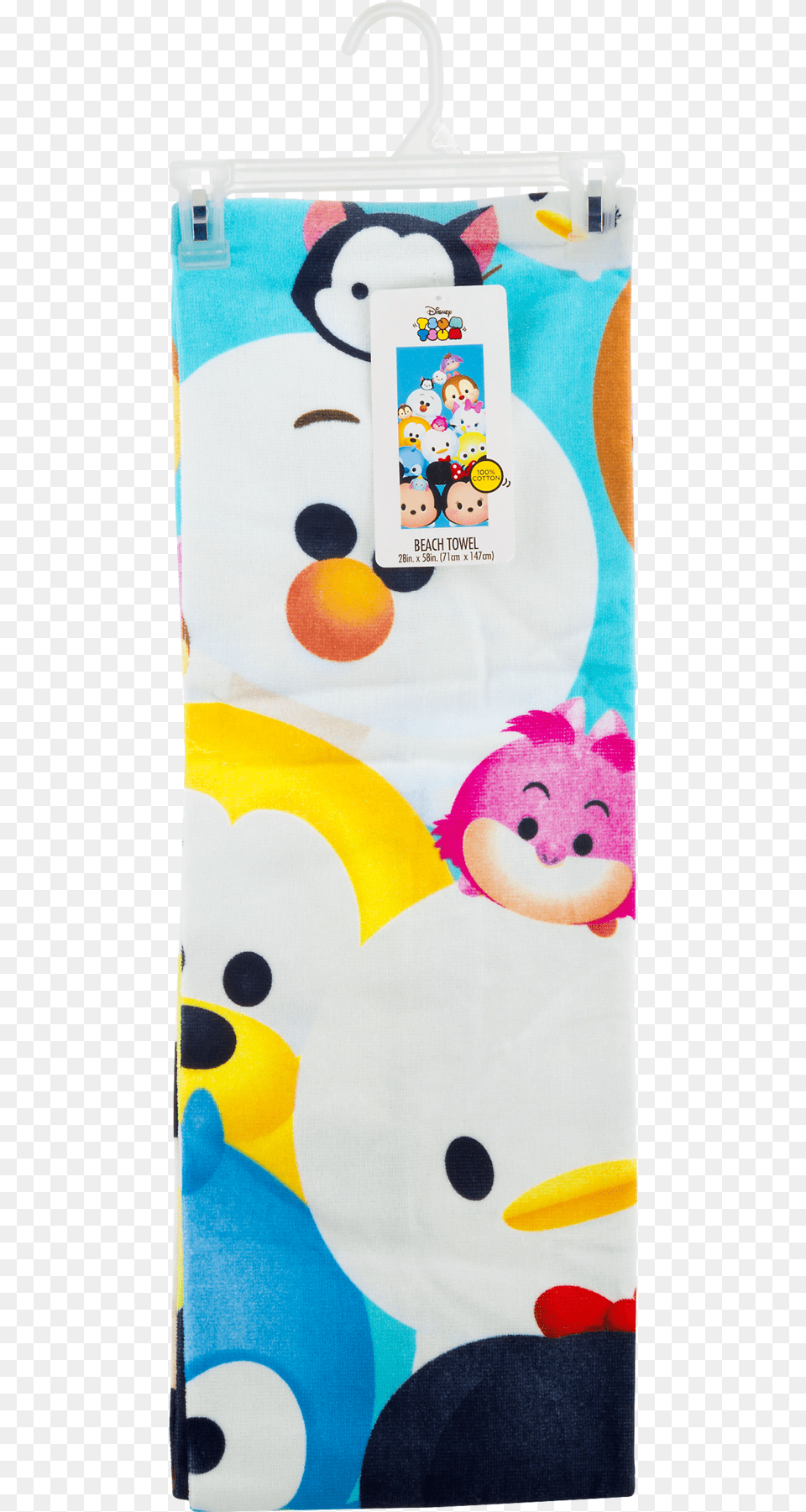 Disney Tsum Tsum 100 Cotton Beach Towel, Applique, Pattern, Home Decor Free Transparent Png