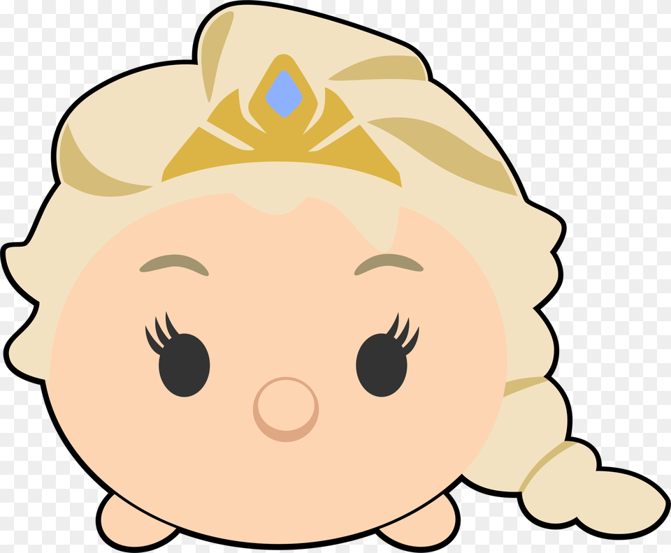 Disney Tsum Tsum Clipart Elsa Frozen Clipart Disney Princess Tsum Tsum, Plush, Toy, Baby, Person Free Transparent Png