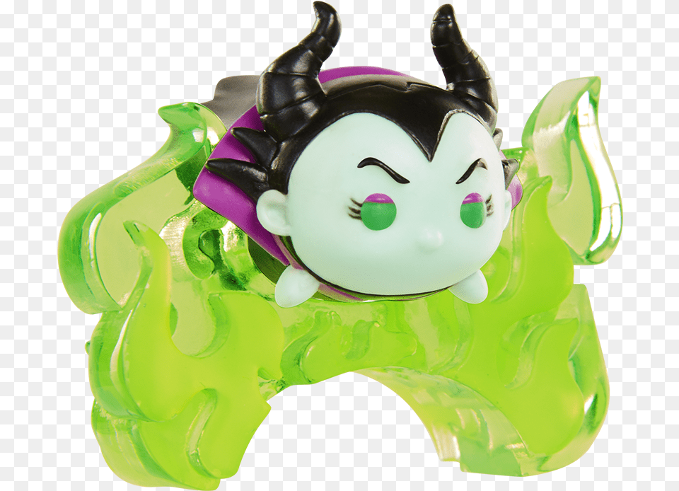 Disney Tsum Tsum Series 6 Mystery Pack Maleficent Tsum Tsum Vinyl Sleeping Beauty, Face, Head, Person, Figurine Png Image