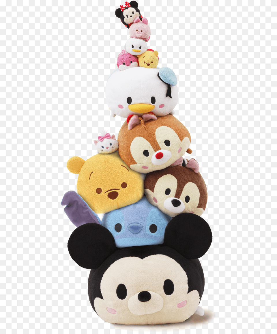 Disney Tsum Tsum Stack, Plush, Toy, Animal, Bear Png