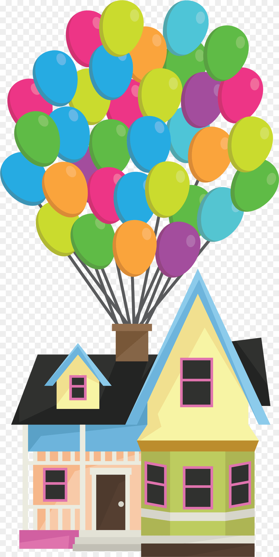 Disney Up, Balloon, Neighborhood, People, Person Png