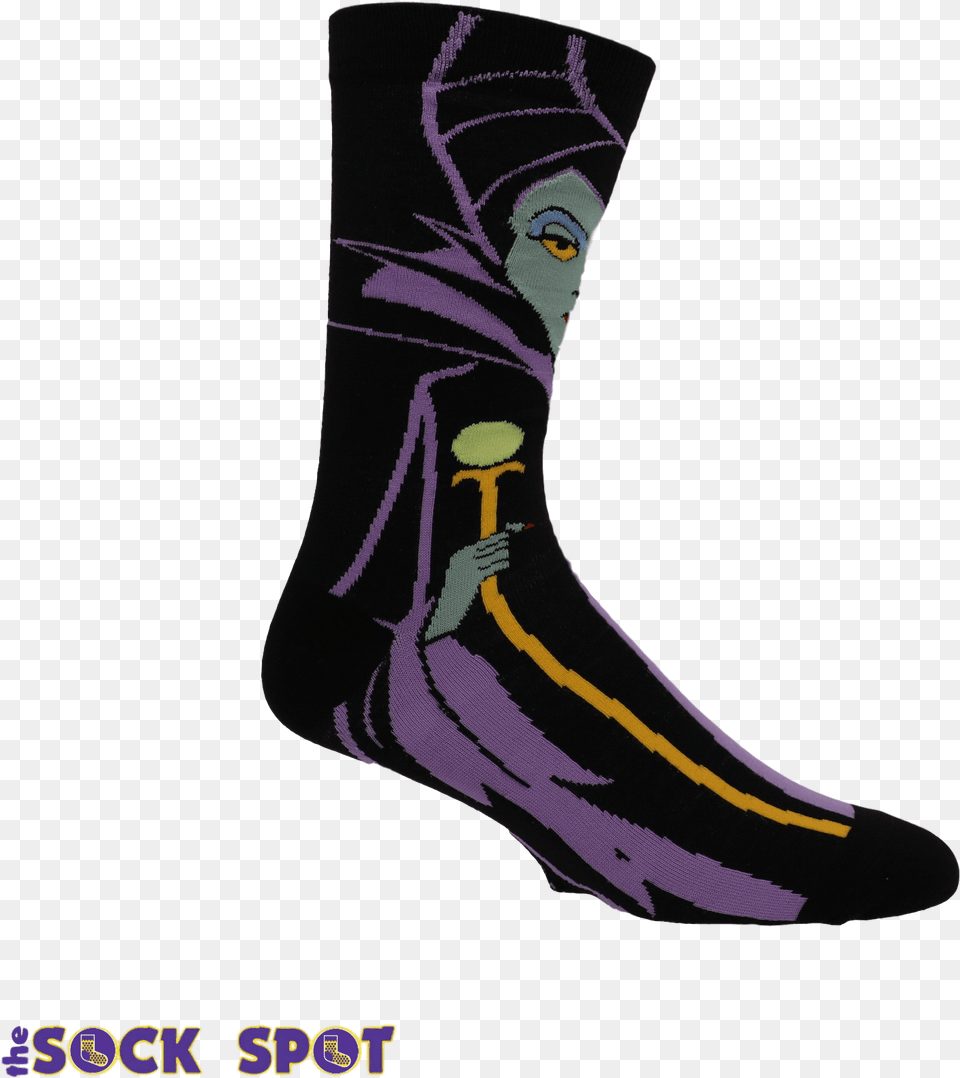 Disney Villain Maleficent 360 Socks Sock, Clothing, Hosiery Free Png