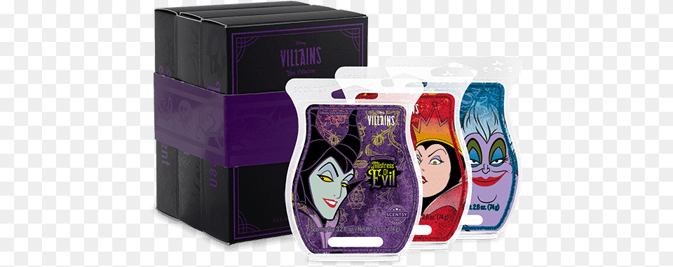 Disney Villains Scentsy Wax Collection Maleficent Ursula Evil Queen Scentsy Disney Villains, Box, Cardboard, Carton, Person Free Transparent Png