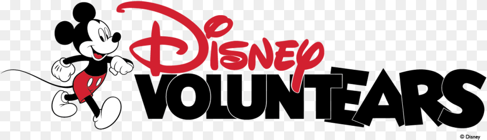 Disney Voluntears Text With Mickey Mouse Proudly Marching Disney Voluntears Logo, Baby, Person Free Transparent Png