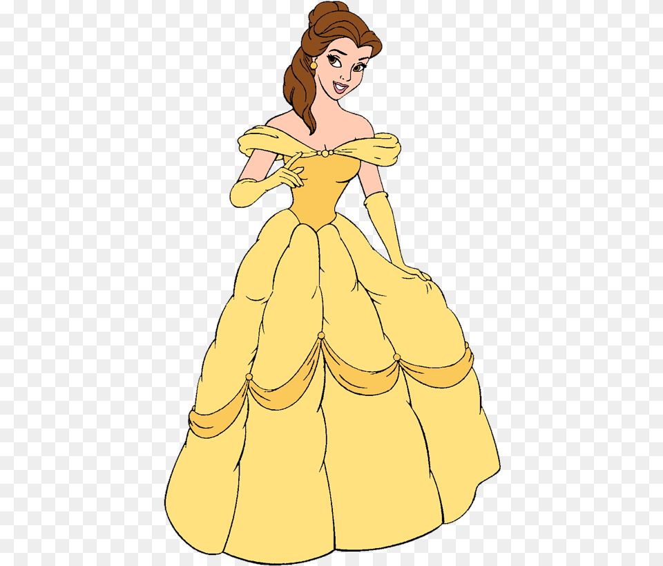 Disney Wallpaper Of Princess Belle And Prince Adam, Clothing, Gown, Dress, Formal Wear Free Transparent Png