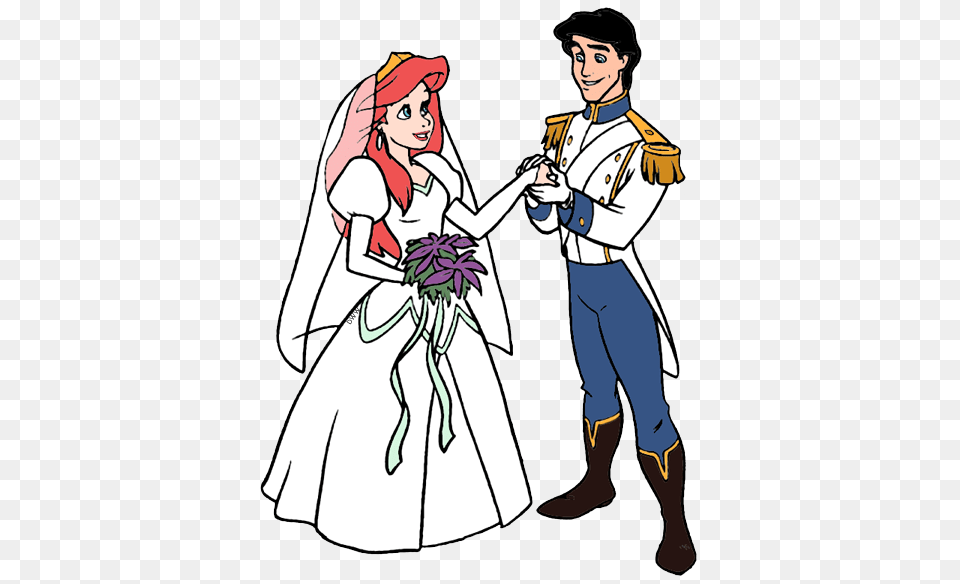 Disney Wedding Clipart Group With Items, Book, Publication, Comics, Adult Free Png