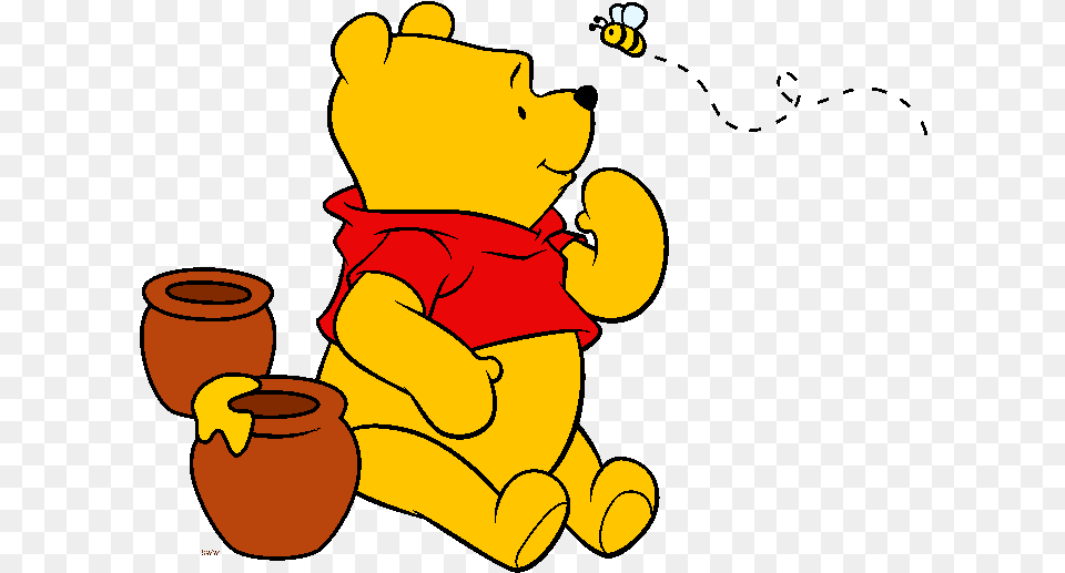 Disney Winnie The Pooh Clipart Winnie The Pooh And Bee, Baby, Person, Cartoon Png Image