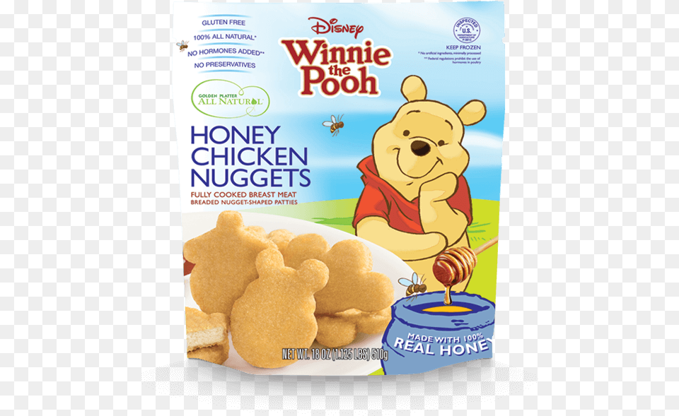 Disney Winnie The Pooh Inspired Nuggets Winnie The Pooh Chicken Nuggets, Food, Fried Chicken, Animal, Bear Free Png