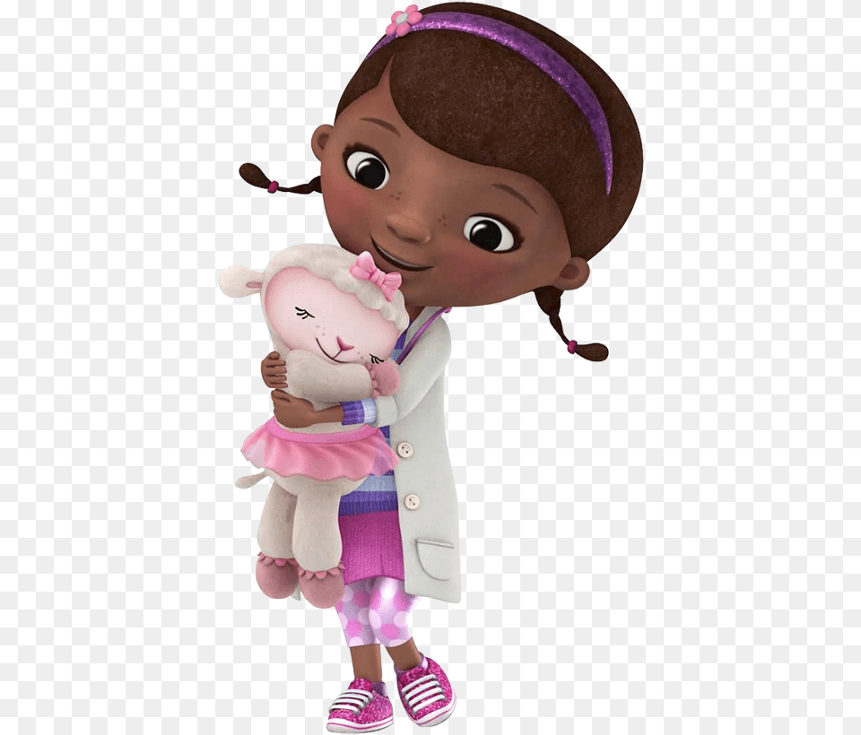 Disney Wonders Graphics Illustrations Doc Mcstuffins Lambie Hug, Doll, Toy, Baby, Person Free Png