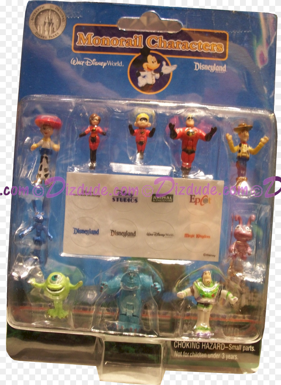 Disney World Monorail Characters Series 1 Dizdude Action Figure, Toy, Baby, Person, Boy Png