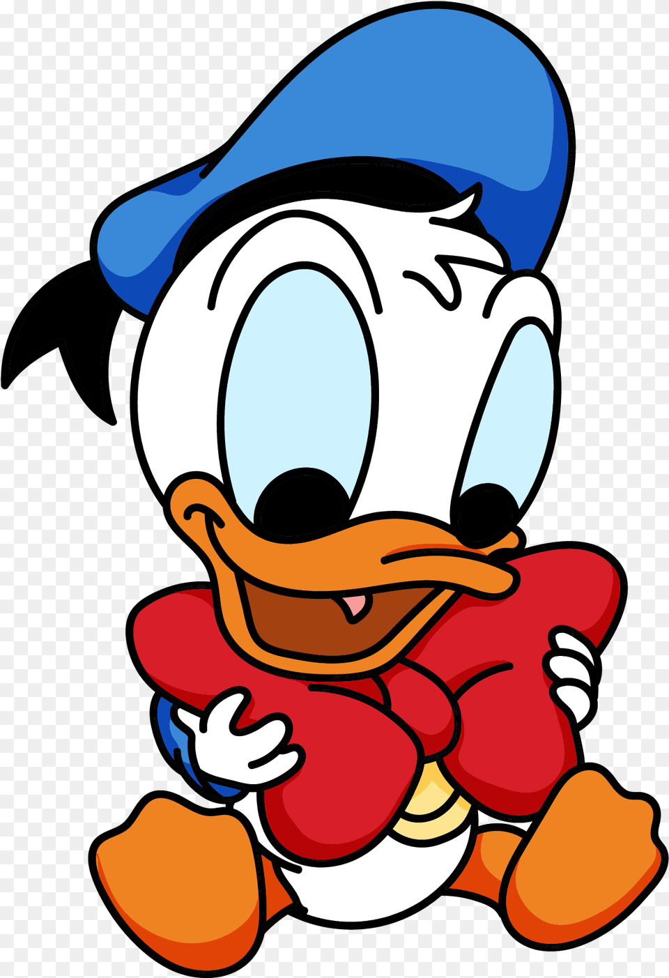 Disney Young Donald Duck Home Bedroom Decor Red Ribbon Vinyl Fictional Character, Baby, Person Free Transparent Png