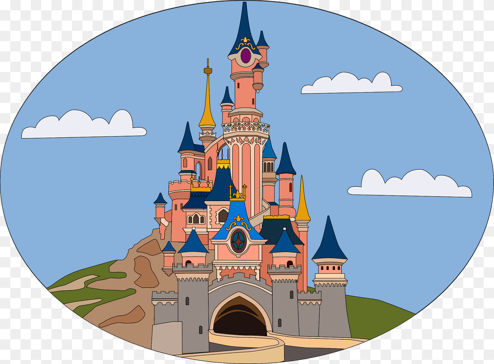 Disneyland Clipart, Architecture, Building, Castle, Fortress Png