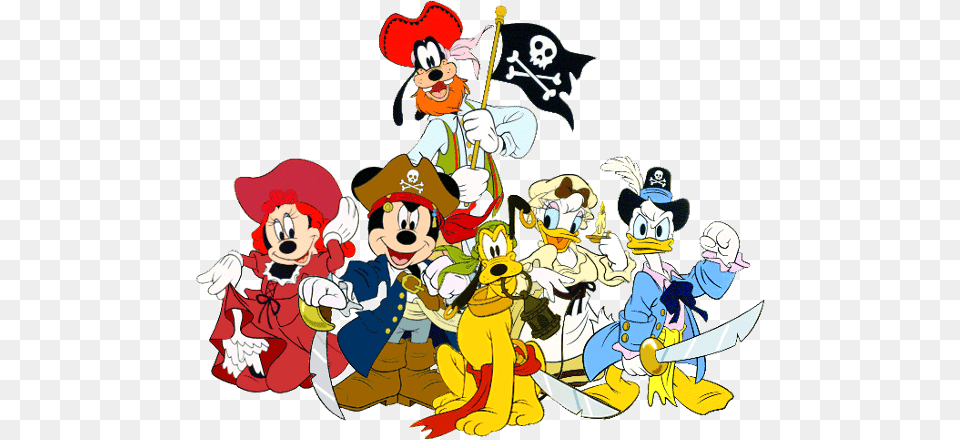 Disneyland Clipart Cruise Halloween Disney Mickey Mouse And Friends Pirates, Baby, Person, Pirate, Face Png