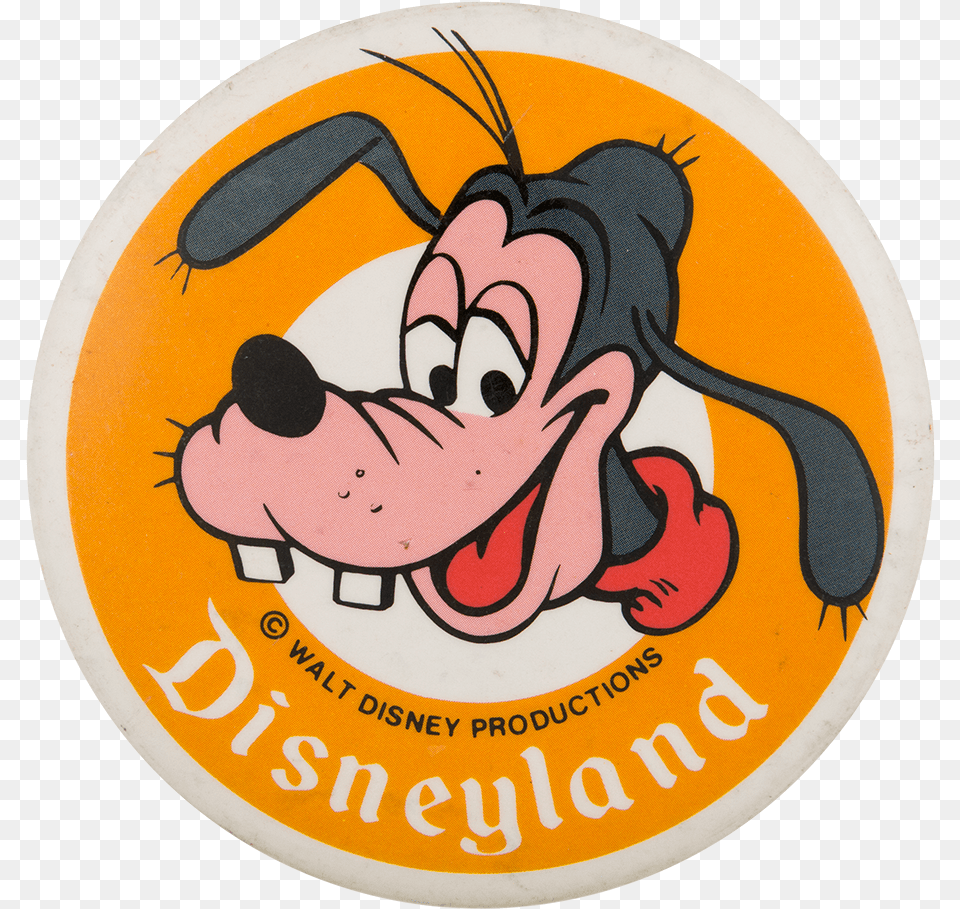 Disneyland Goofy Entertainment Button Museum Goofy Buttons, Logo, Sticker, Symbol, Badge Png Image